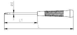 İzeltaş 4520180360 Elektronikçi Tip (Klemens) Yıldız Uçlu Klemens Tornavida 3x60