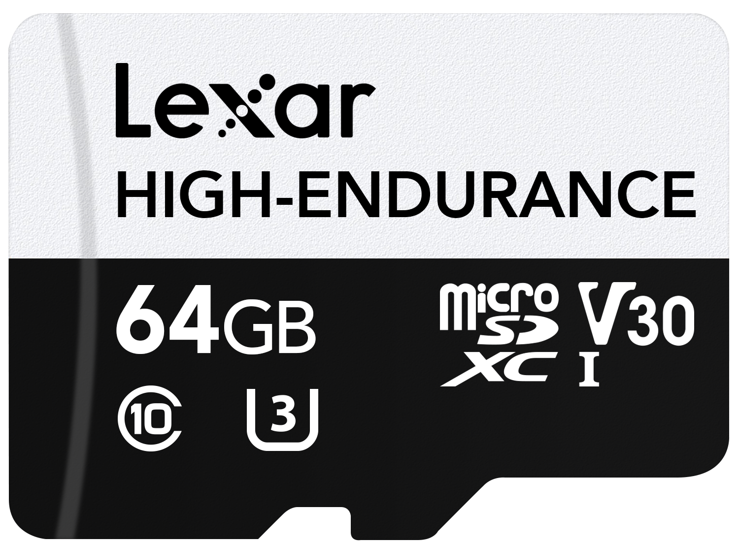 LEXAR 64GB LMSHGED064G-BCNNG MICROSD HIGH-ENDURANCE MİCROSDHC/MICROSDXC UHS-I CARDS UP TO 100MB/S READ 35MB/S WRITE C10 A1 V30 U3