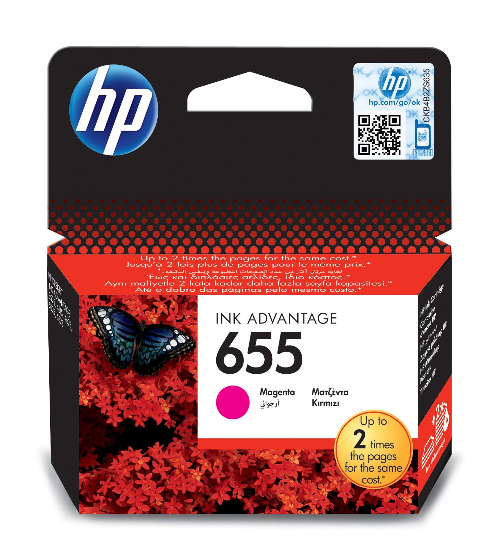 HP CZ111AE (655) MACENTA MUREKKEP KARTUSU 600 SAYFA
