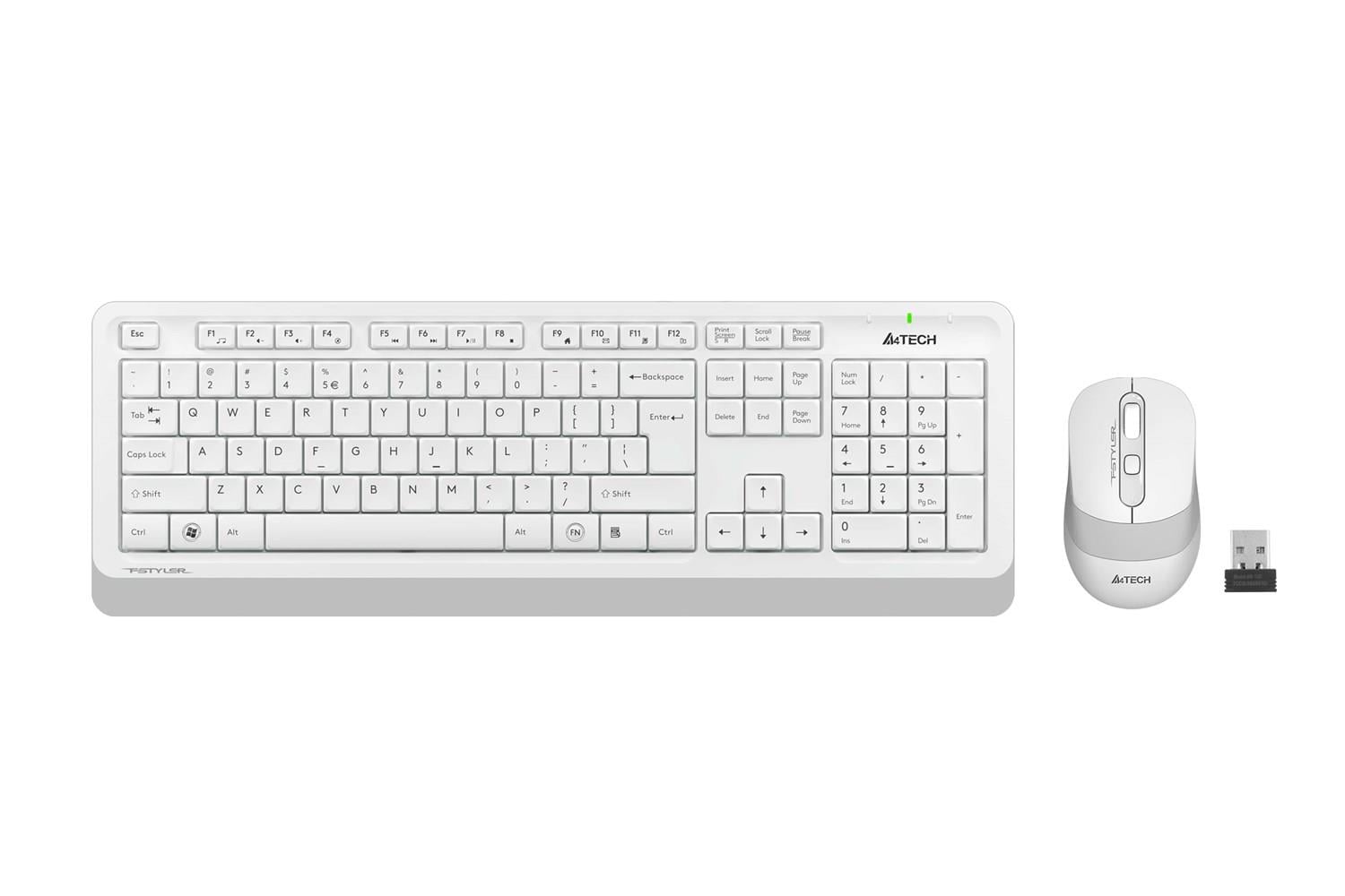 A4-Tech FG1010 Beyaz Q Kablosuz Klavye Mouse Set