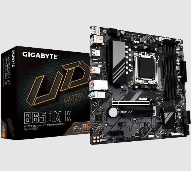 Gigabyte B650M K 6400mhz(OC) M.2 AM5 DDR5 mATX Anakart
