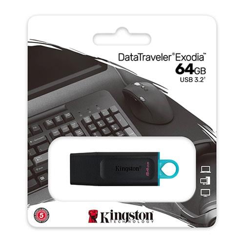 KINGSTN 64GB USB3.2 DataTrav Ex DTX/64GB