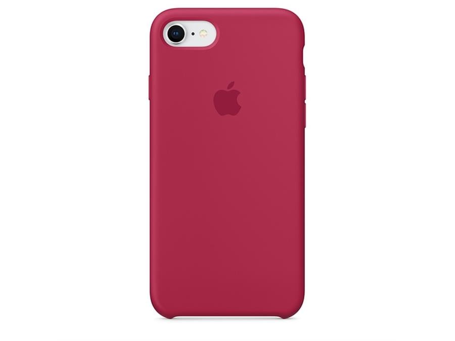 Apple iPhone 8 - 7 Silikon Kılıf Gül Kırmızısı