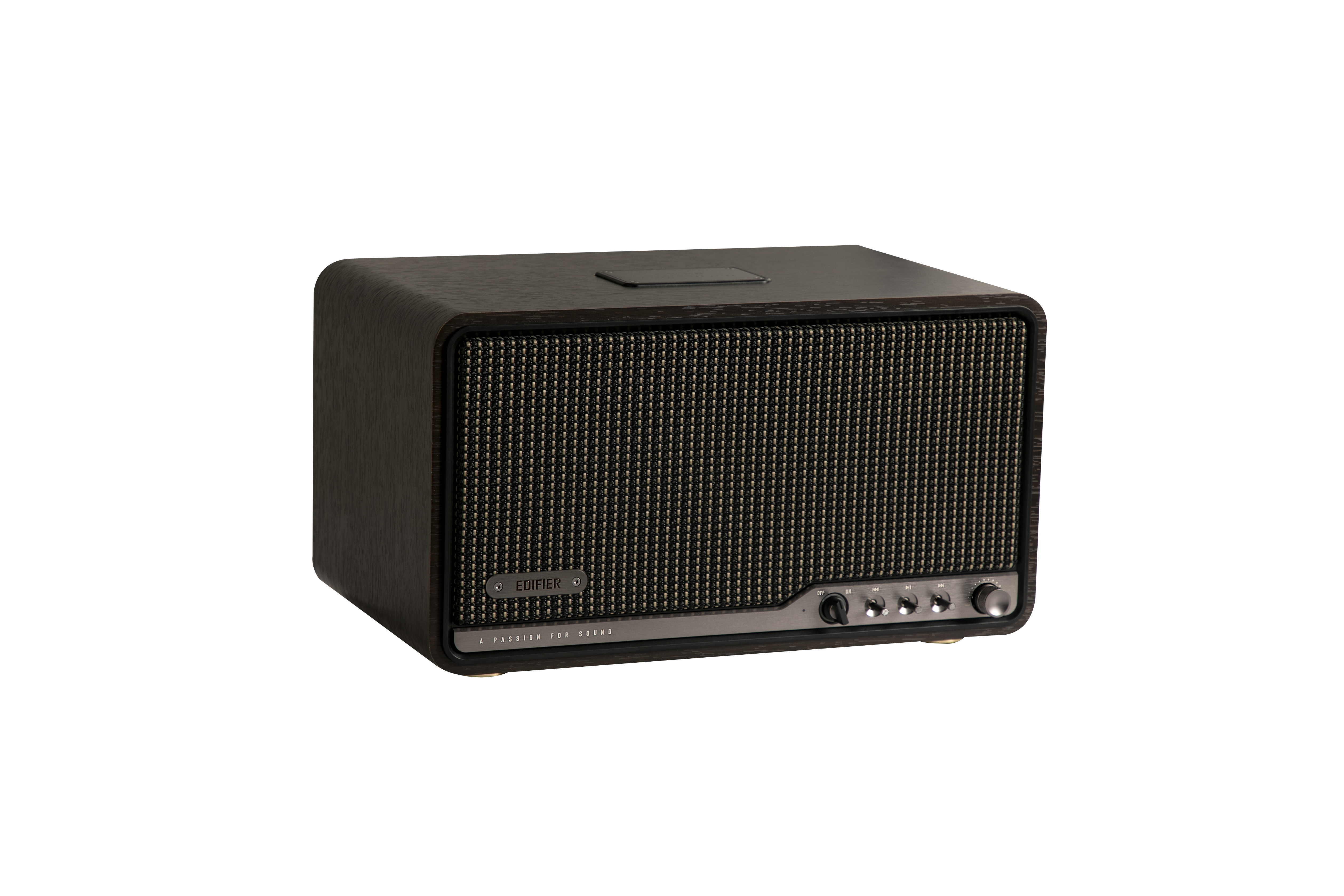 Edifier S300 80W RMS Bluetooth 5.4 Wi-Fi AirPlay Destekli Kablosuz Masaüstü Hoparlör – Hi-Res Audio, LDAC, USB-C/AUX - Siyah Ceviz