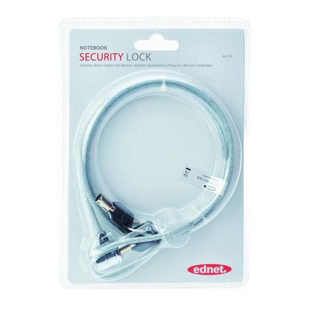 Digitus 2 Anahtarlı Notebook Kilidi (1.5m)