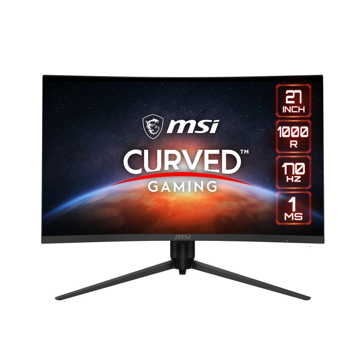27 MSI G271CQP E2 CURVED 1000R VA 2560x1440 (WQHD) 16:9 170HZ 1MS FREESYNC GAMING MONITOR