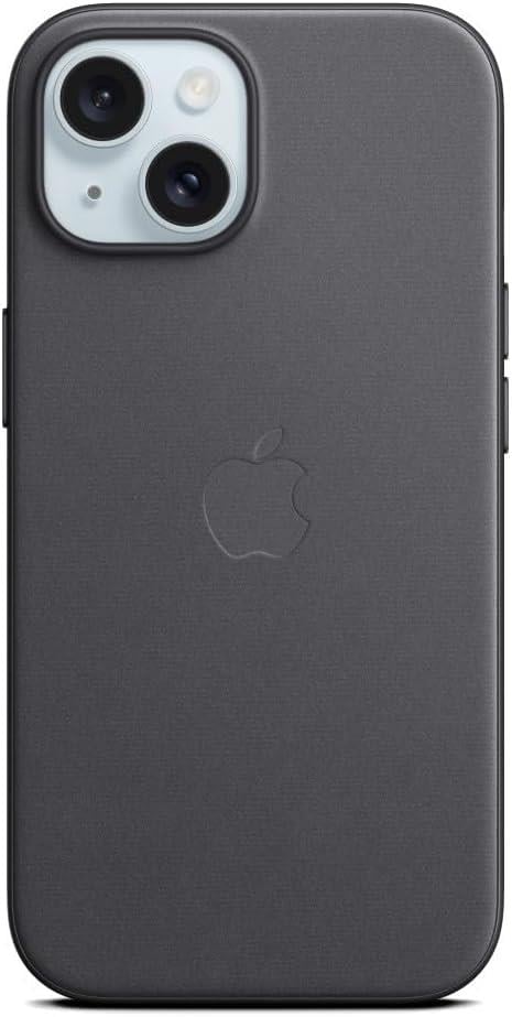 Apple iPhone 15 MagSafe Mikro Dokuma Kılıf Siyah - MT393ZM/A  
