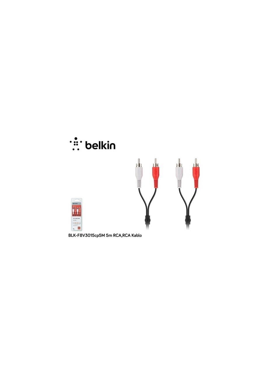 Belkin BLK-F8V3015CP5M RCA TO RCA KABLO 5M