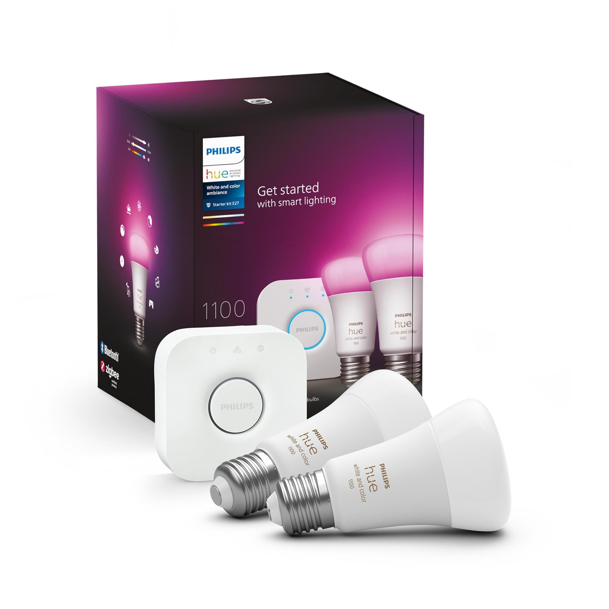 Philips HueWCA 9W E27 Renkli Akıllı Ampul 2'li Başlangıç Seti