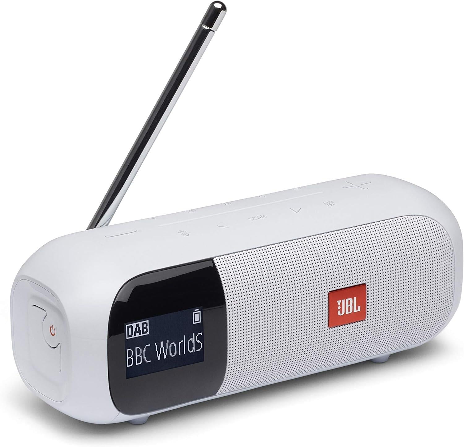JBL Tuner2 Bluetooth Hoparlör, DAB-FM Radyo IPX7,Beyaz