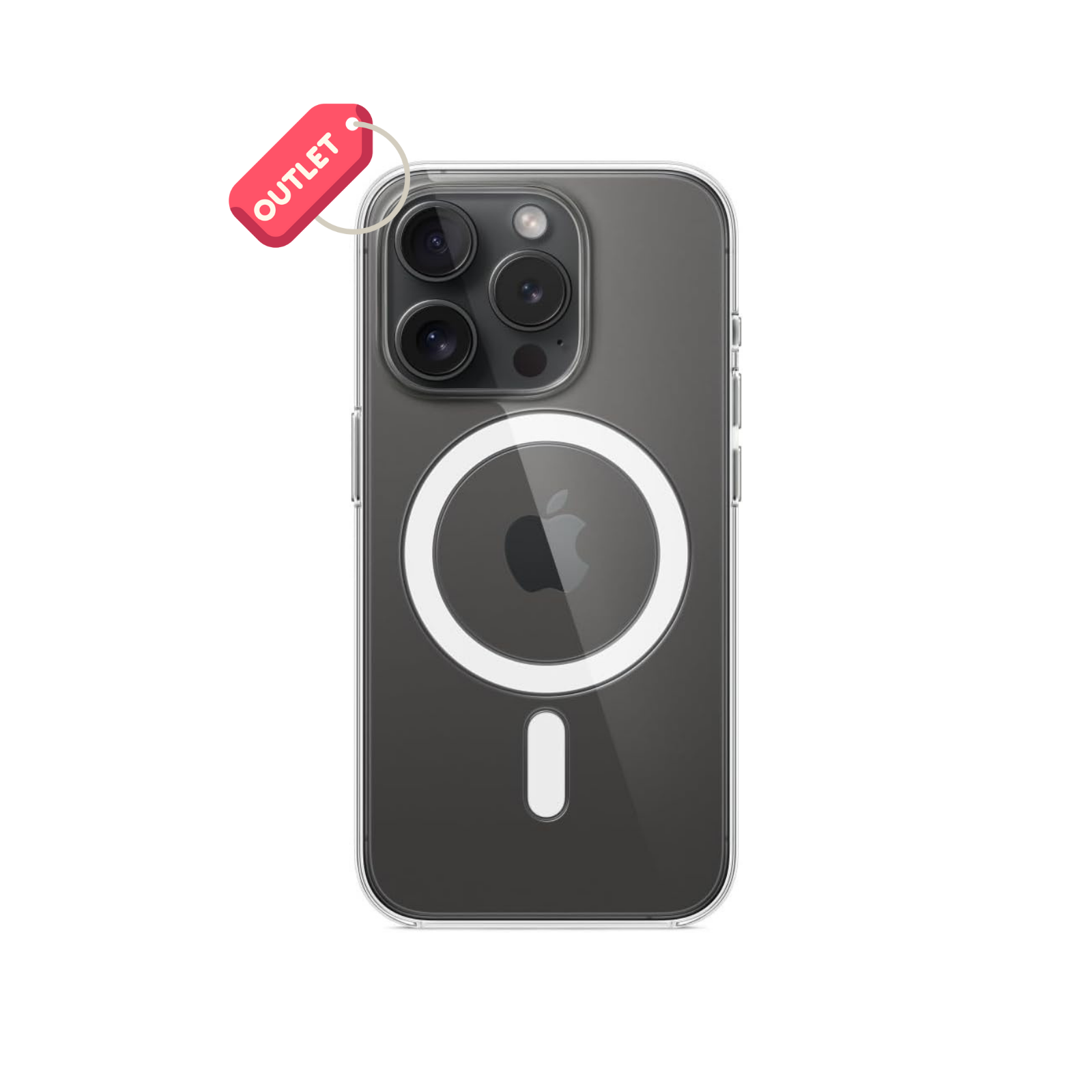 OUTLET Apple iPhone 15 Pro için MagSafe özellikli Şeffaf Kılıf ​​​​​​​