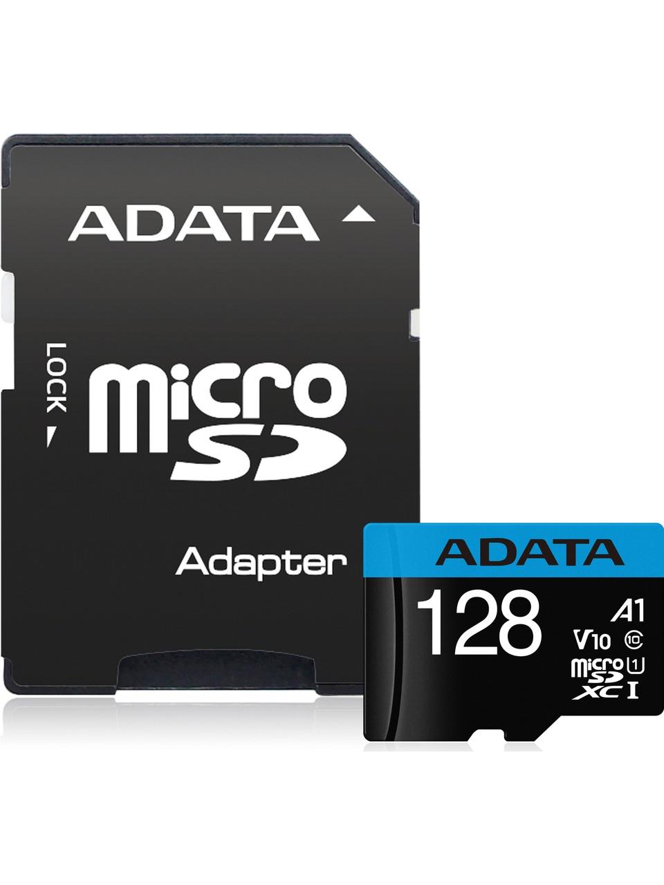 A-DATA HARİCİ DİSK HAFIZA KARTI MICRO SD 128GB PREMIER AUSDX128GUICL10A1-RA1 100-25MBPS