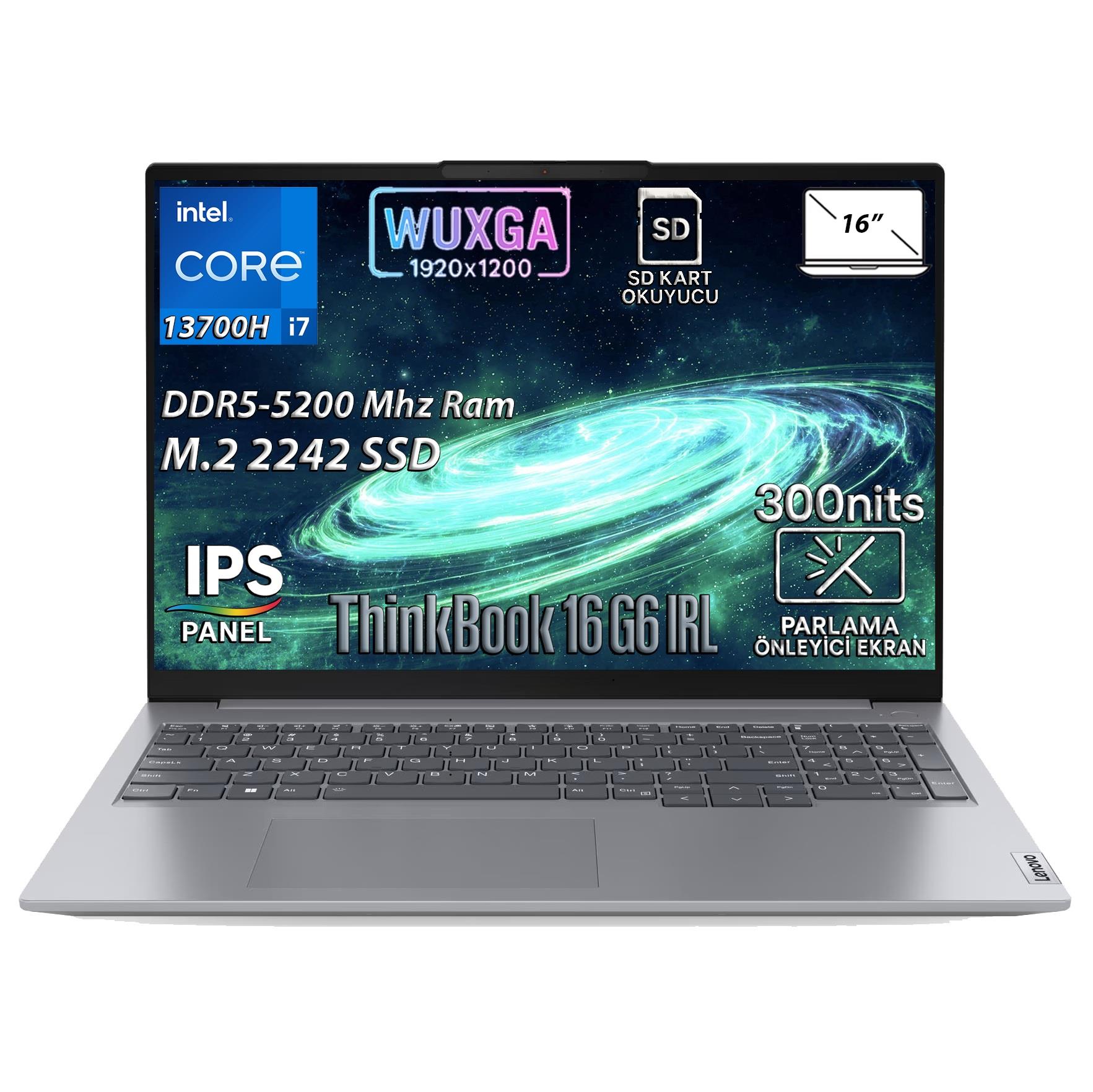 Lenovo ThinkBook 16 G6 IRL Intel Core i7-13700H 16GB 512GB SSD 16