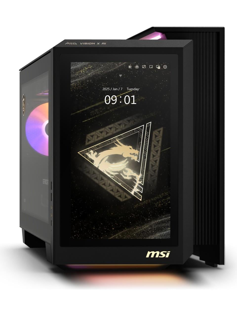 MSI MEG VISION X AI 2NVZ9-052TR ULTRA 9 285K 64GB DDR5 2TB SSD RTX 5090 VENTUS 3X 32G W11 GAMING DT 