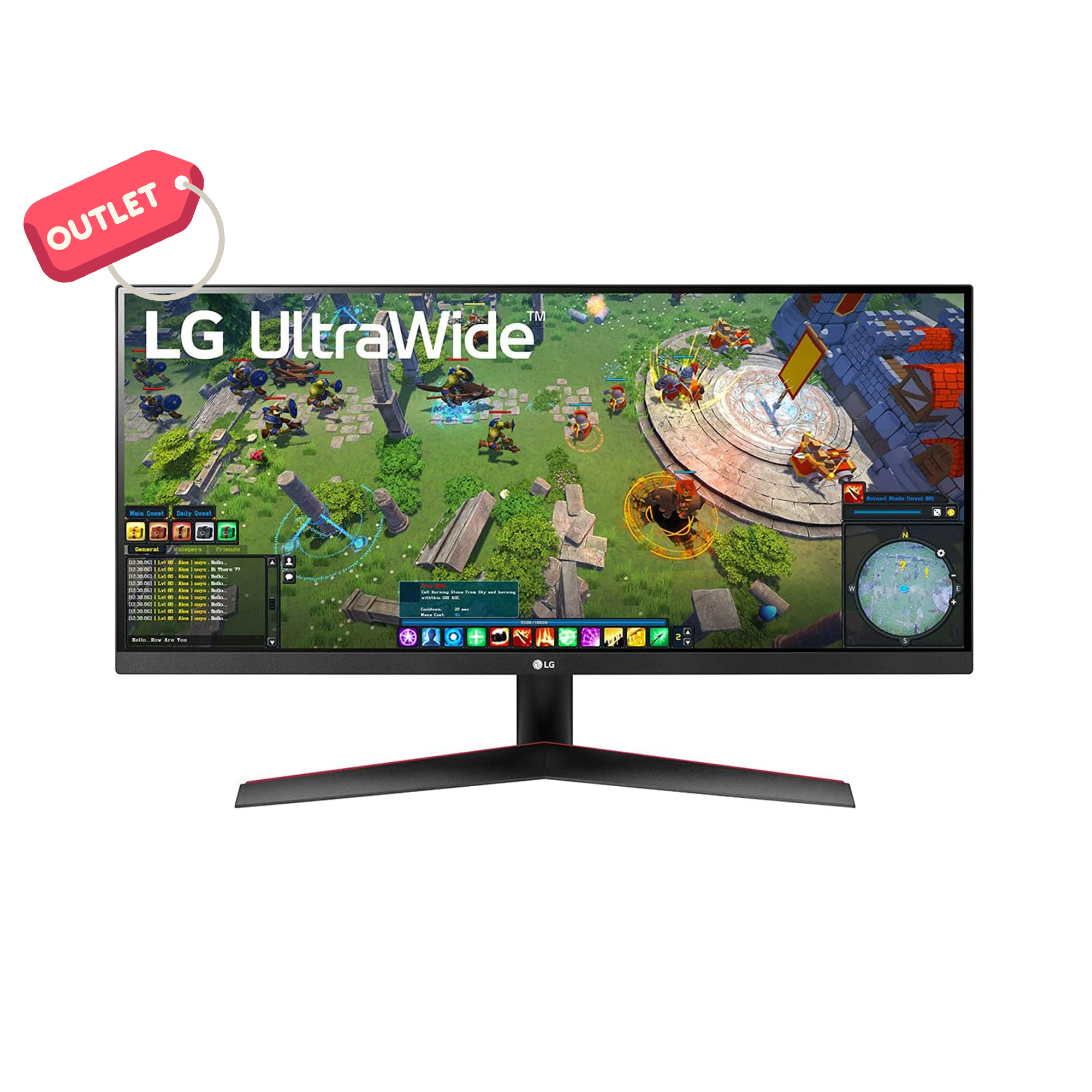 OUTLET LG UltraWide 29WP60G-B 29-inç Full HD (2560 x 1080) IPS Panel 1MS Amd FreeSync Monitör