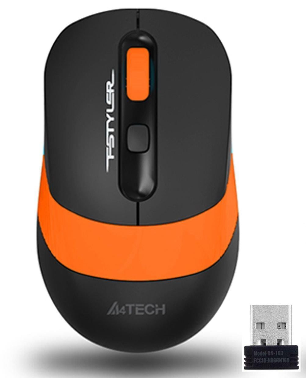 FG10 Kablosuz Optik Nano 2000DPI Siyah Turuncu Mouse