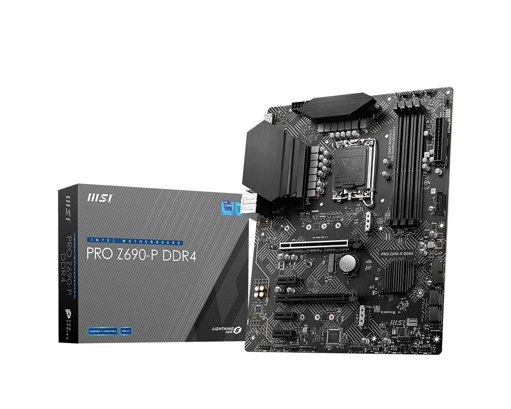MSI PRO Z690-P DDR4 SOKET 1700 DDR4 5200 (OC) PCI-EGEN 5M.2 USB3.2 2.5G LAN ATX