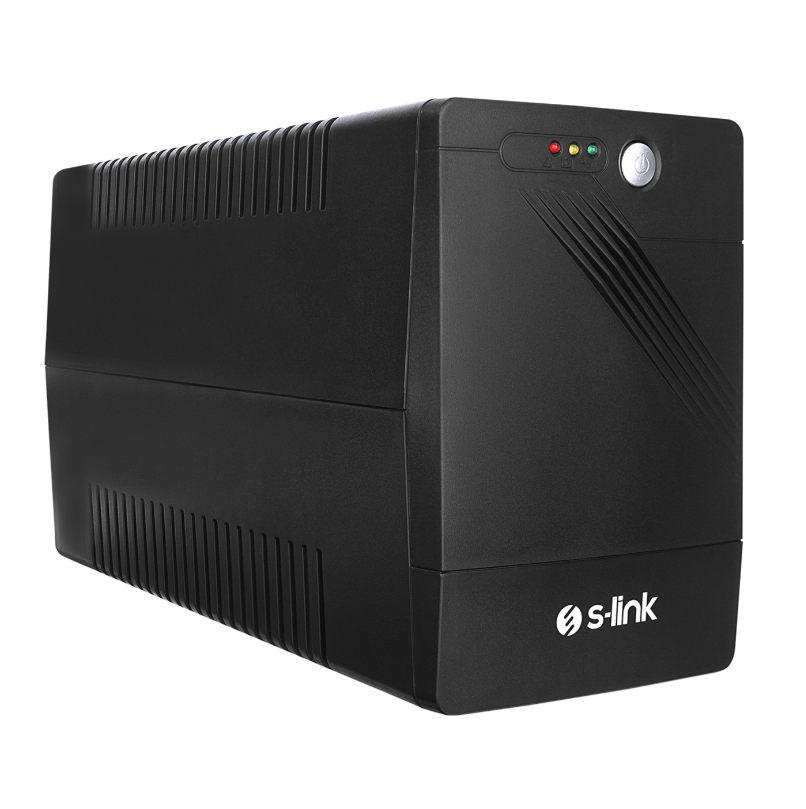 S-link MIGHT U100 1000VA 12V7Ah*2 600W Siyah Line-Interactive Kesintisiz UPS Güç Kaynağı