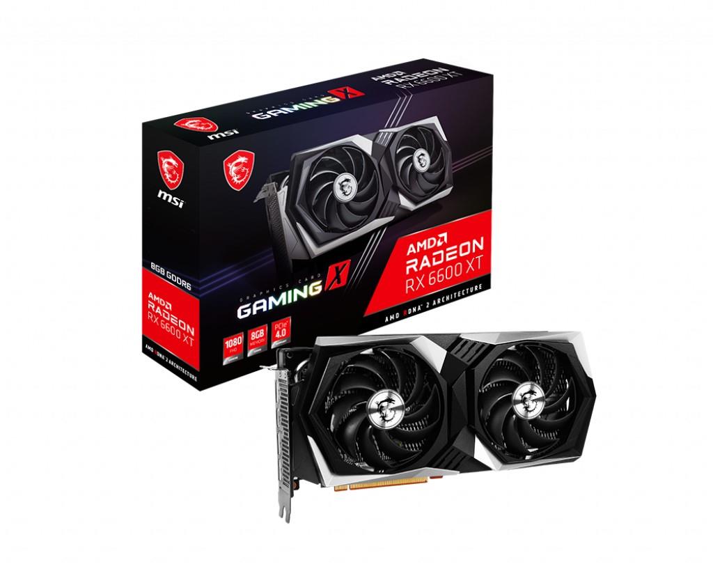 MSI VGA RADEON RX 6600 XT GAMING X 8G RX6600XT 8GB GDDR6 128B PCIE 4.0 X8 (3XDP 1XHDMI)