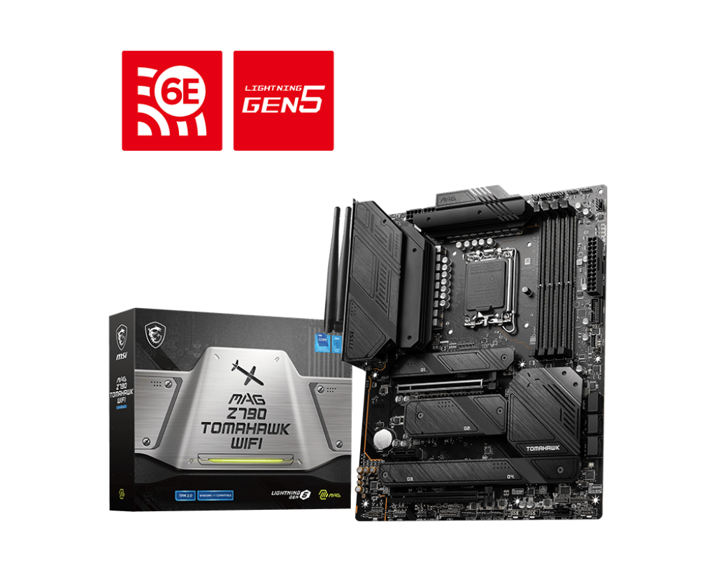 MSI MB MAG Z790 TOMAHAWK WIFI SOKET 1700 DDR5 7200MHZ(OC) PCI-E Gen5 M.2 USB3.2 DP HDMI 1x2.5G LAN WI-FI 6E ATX