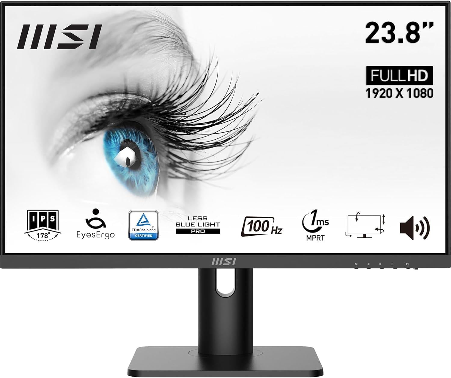 MSI 23.8 PRO MP243XP 1920x1080 (FHD) 16:9 FLAT IPS 100HZ 1MS 