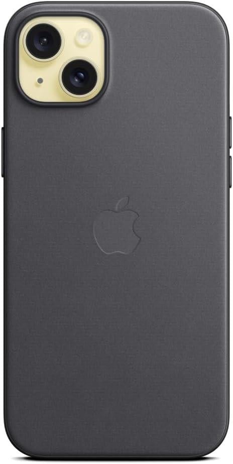 Apple iPhone 15 Plus MagSafe Mikro Dokuma Kılıf Siyah - MT423ZM/A

