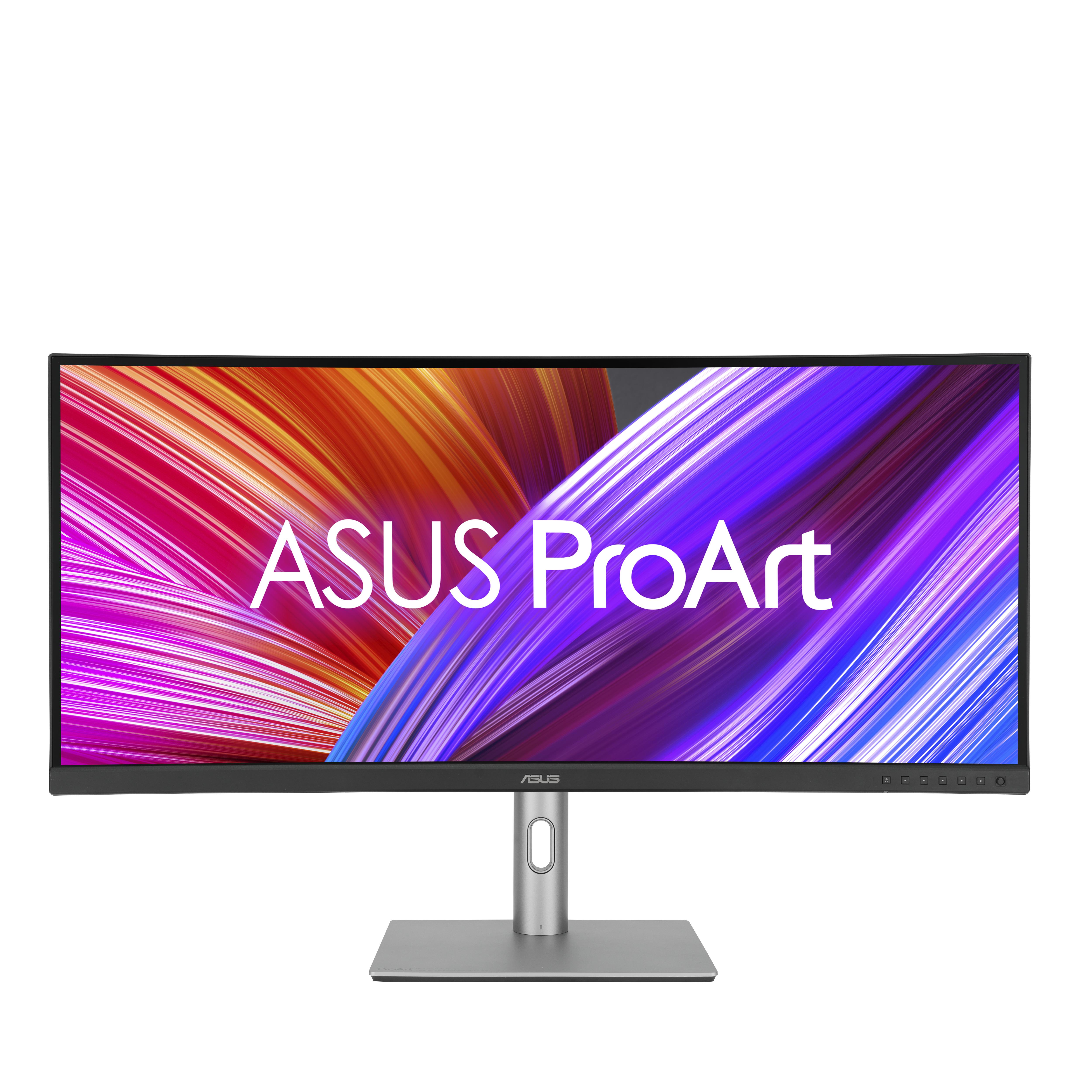ASUS PA34VCNV CURVED 34.1 3800R VA 3440X1440 (WUHD) 21:9 60HZ 5MS CALMAN VERİFİED USB-C DOCKİNG PD 96W RJ45 ERGONOMİC STAND GREEN SUSTAİNABİLİTY