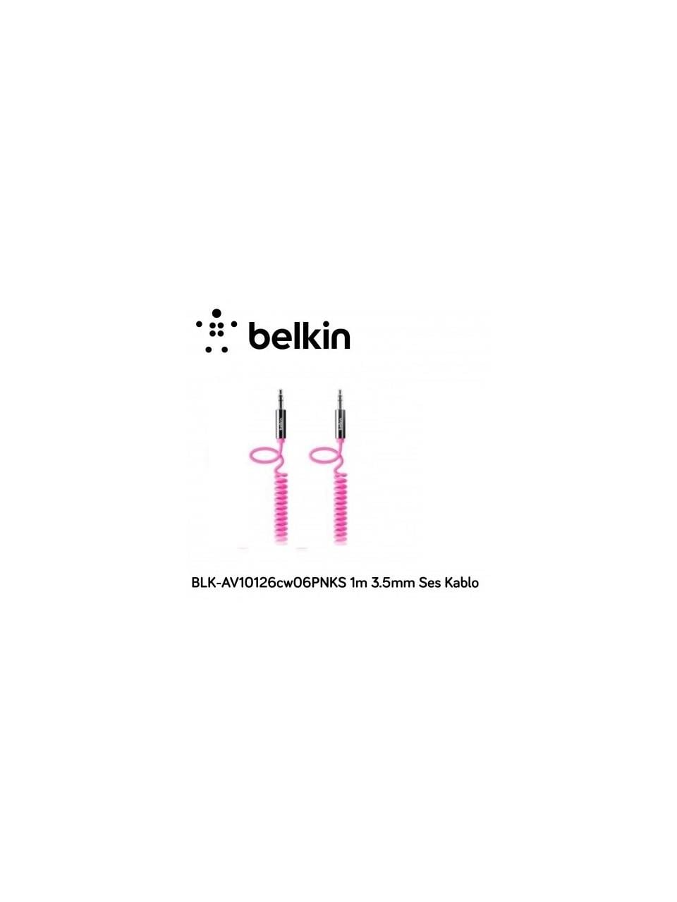Belkin BLK-AV10126CW06PNKS 3.5MM SES KABLOSU 1M