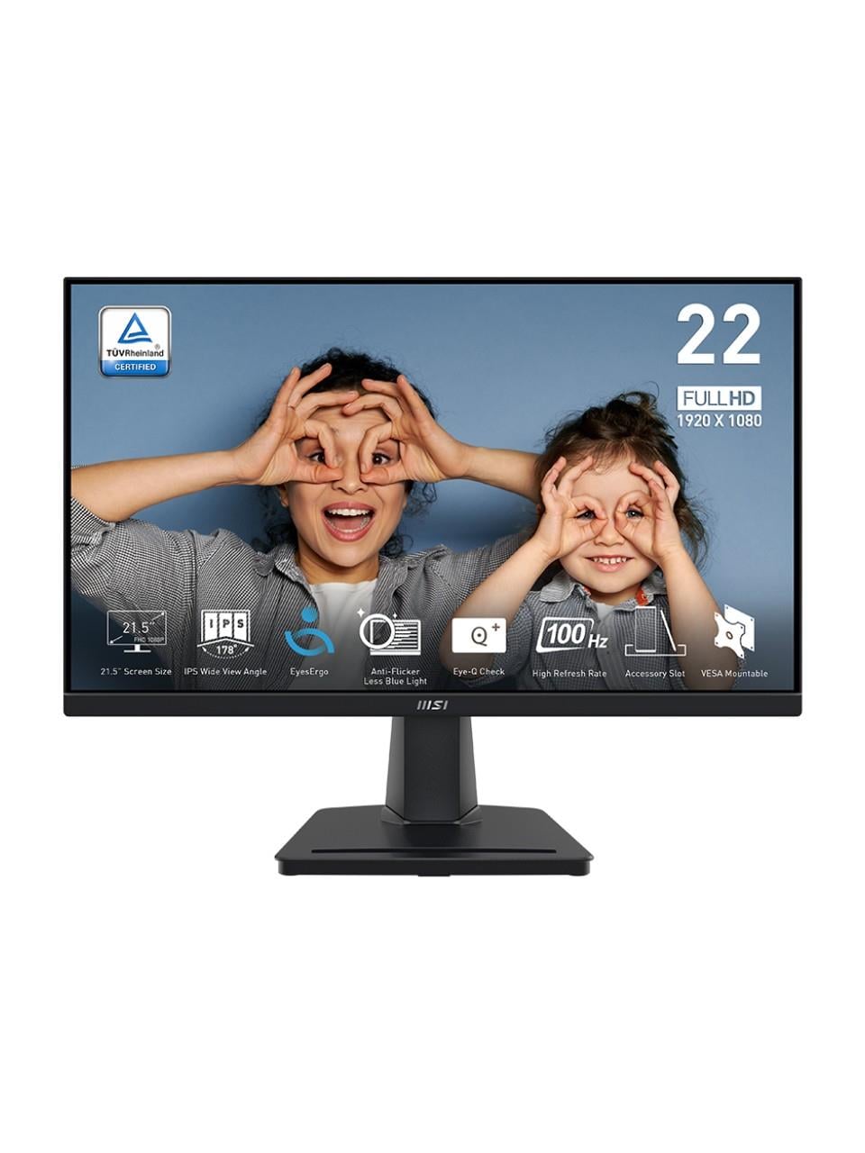 MSI 21.5 PRO MP225 1920x1080 (FHD) 16:9 FLAT IPS 100HZ 1MS 