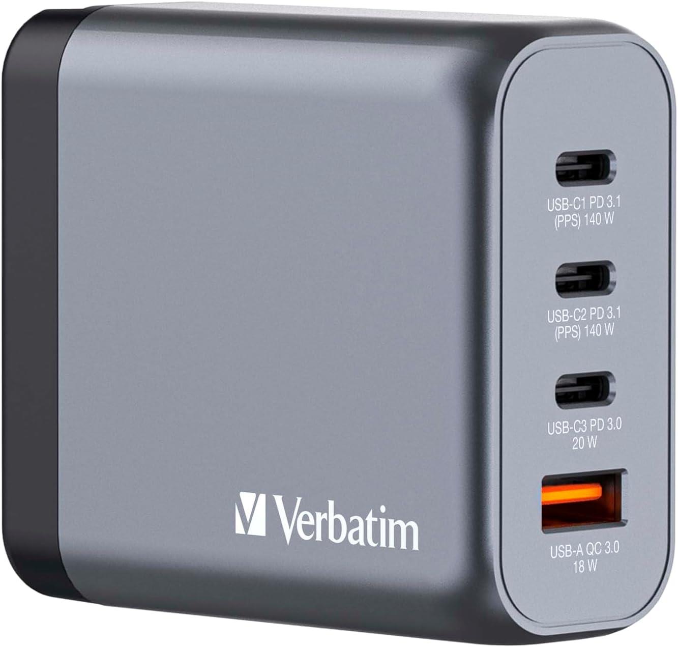 Verbatim 32203 - V GNC-140 GaN Charger 140W