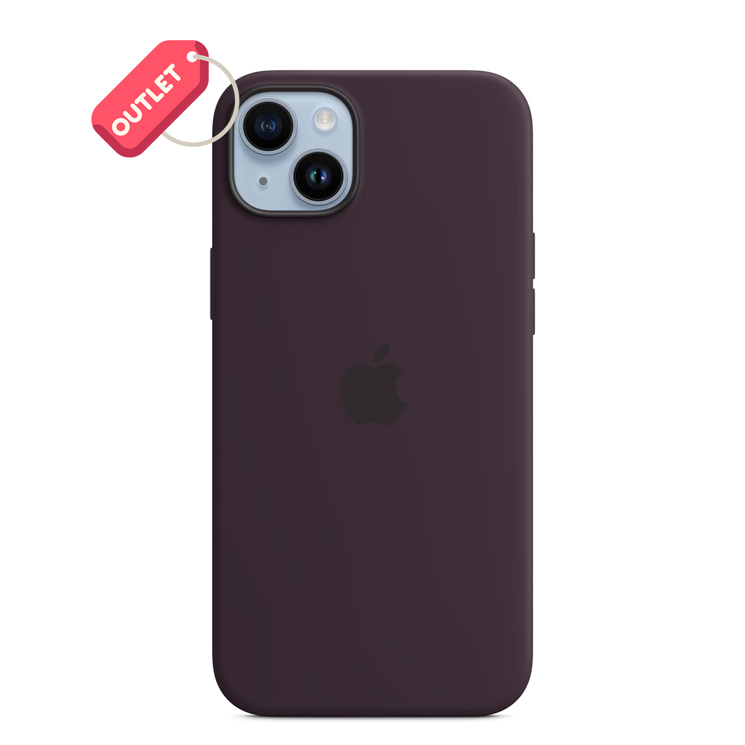 OUTLET Apple iPhone 14 Plus için MagSafe özellikli Silikon Kılıf - Elderberry ​​​​​​​