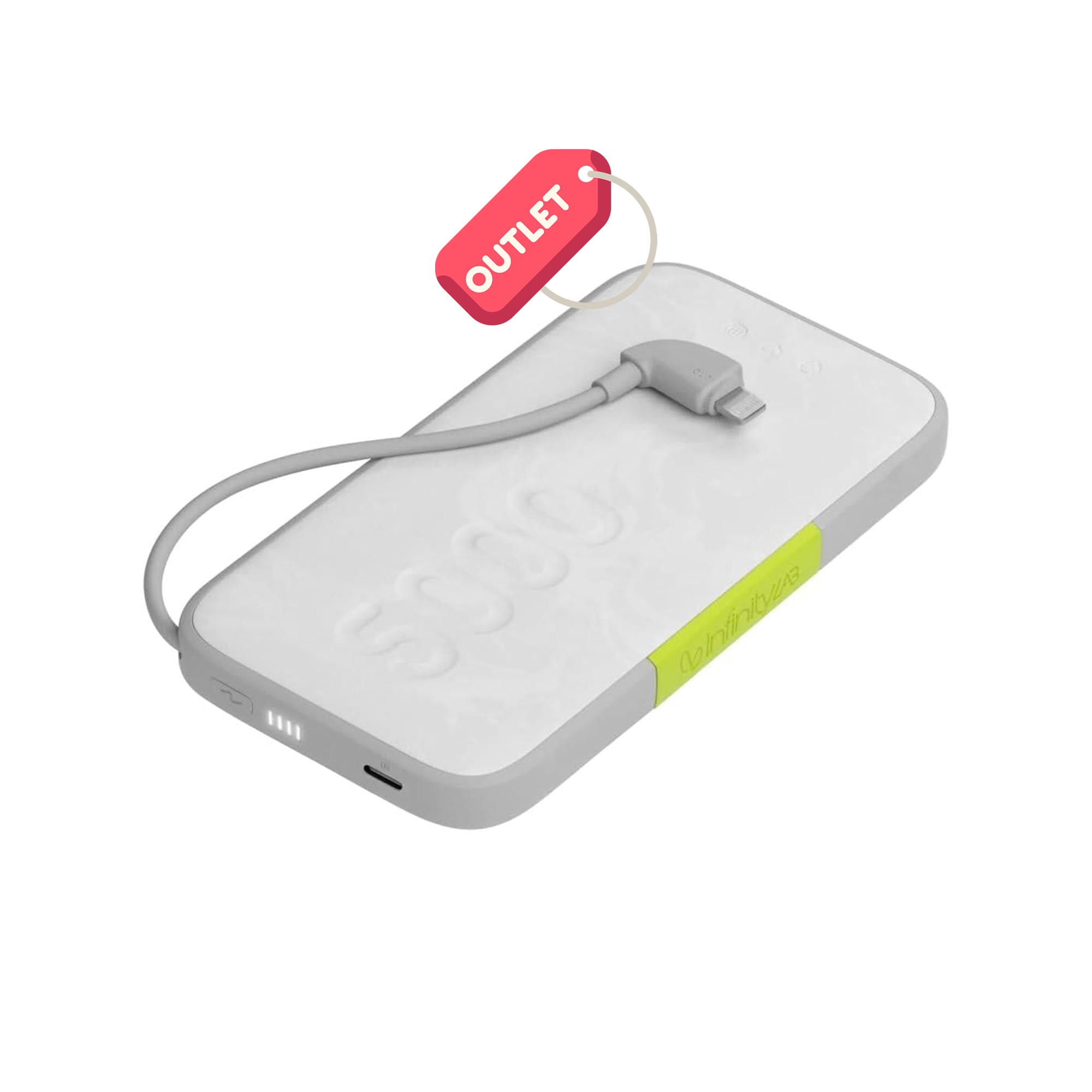 OUTLET InfinityLab by Harman - InstantGo Powerbank 5000 mAh, Lightning, Beyaz