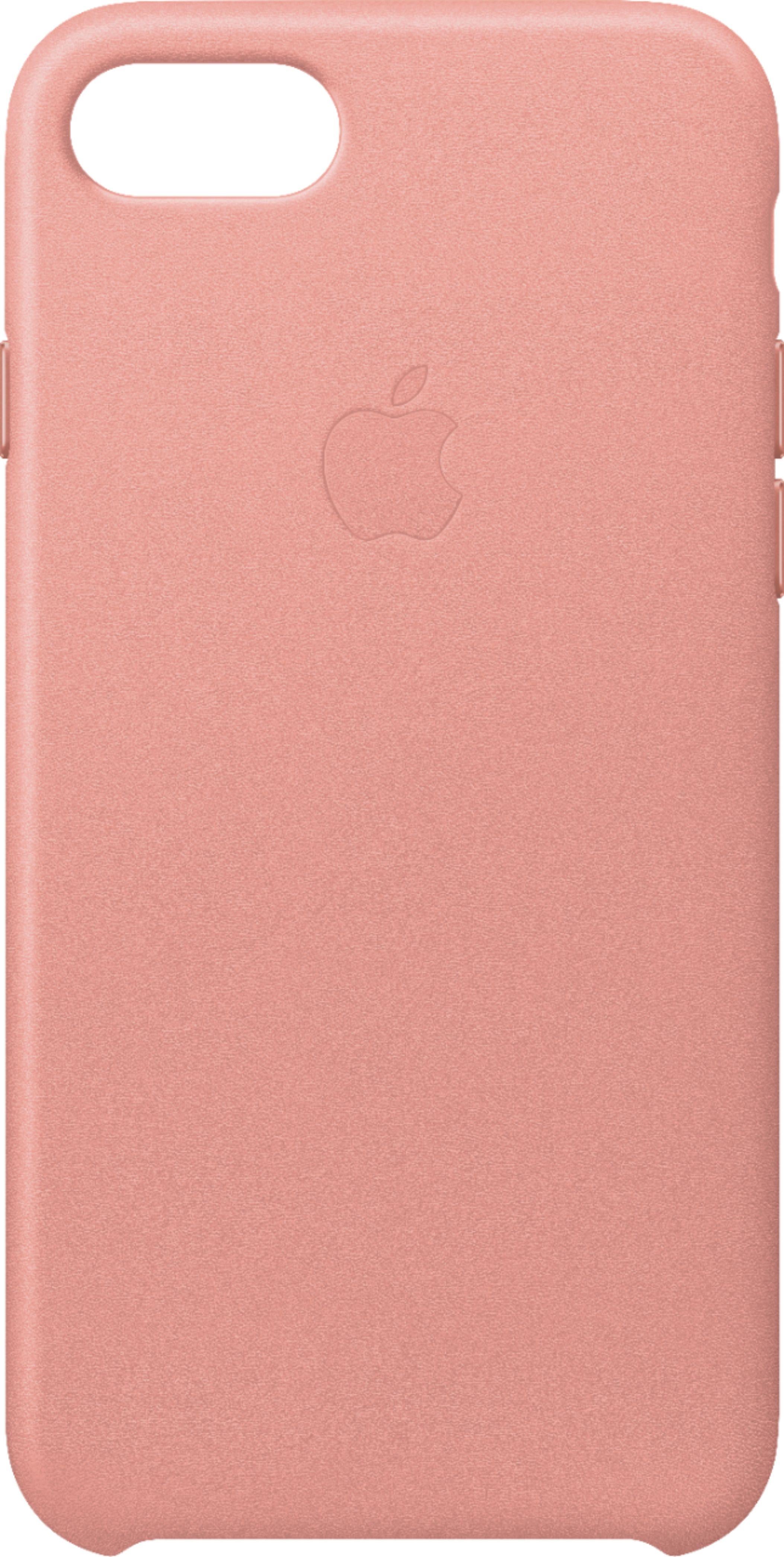 Apple iPhone 8 - 7 Deri Kılıf Açık Pembe