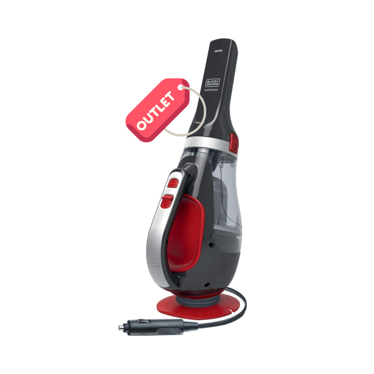 OUTLET Black+Decker ADV1200 12V/12.5Watt Araç Süpürgesi