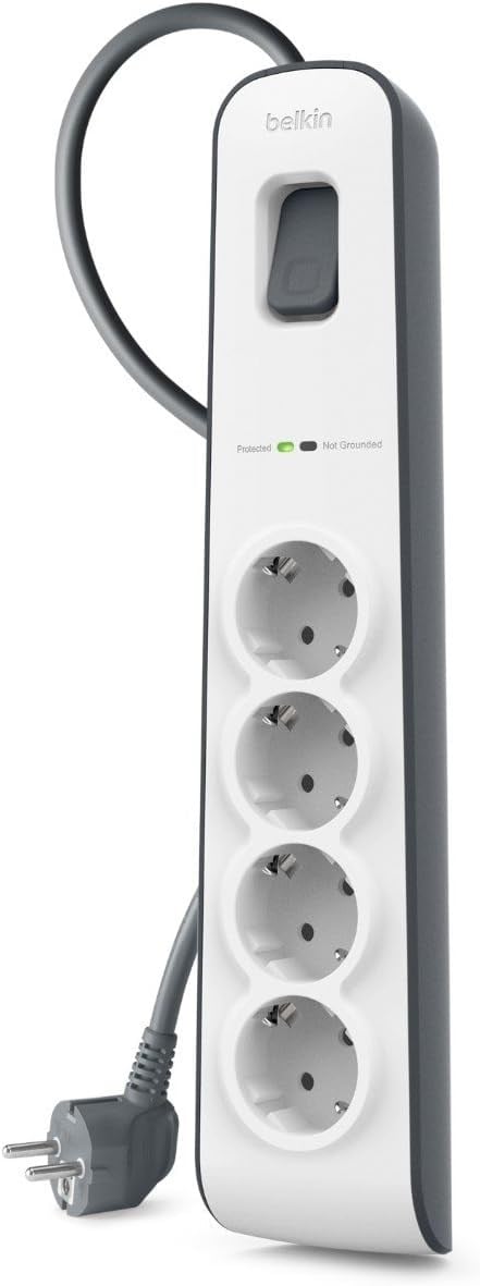 Belkin Surgemaster 4'lü Akım Korumalı Priz, (2 m kablo) BSV400vf2M