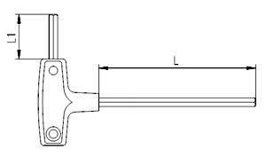 İzeltaş 4920 22 0025 2,5mm T Tipi Allen Anahtar