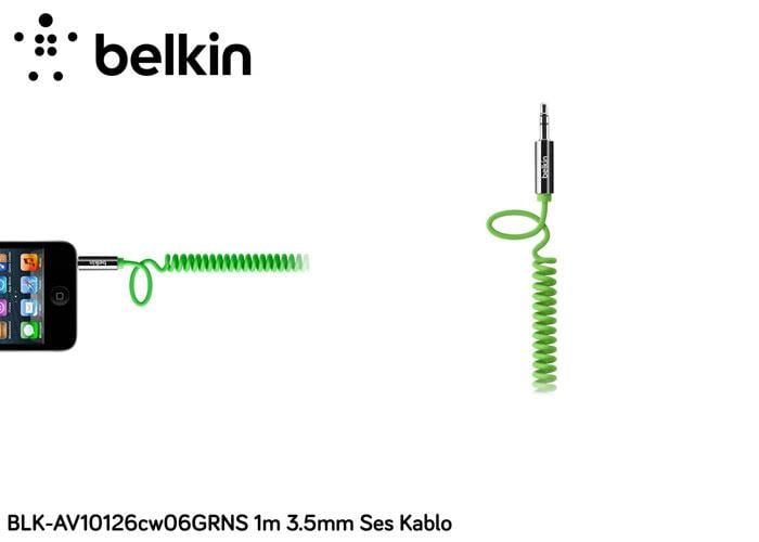 Belkin Blk-AV10126CW06GRNS 1M 3.5Mm Ses Kablo
