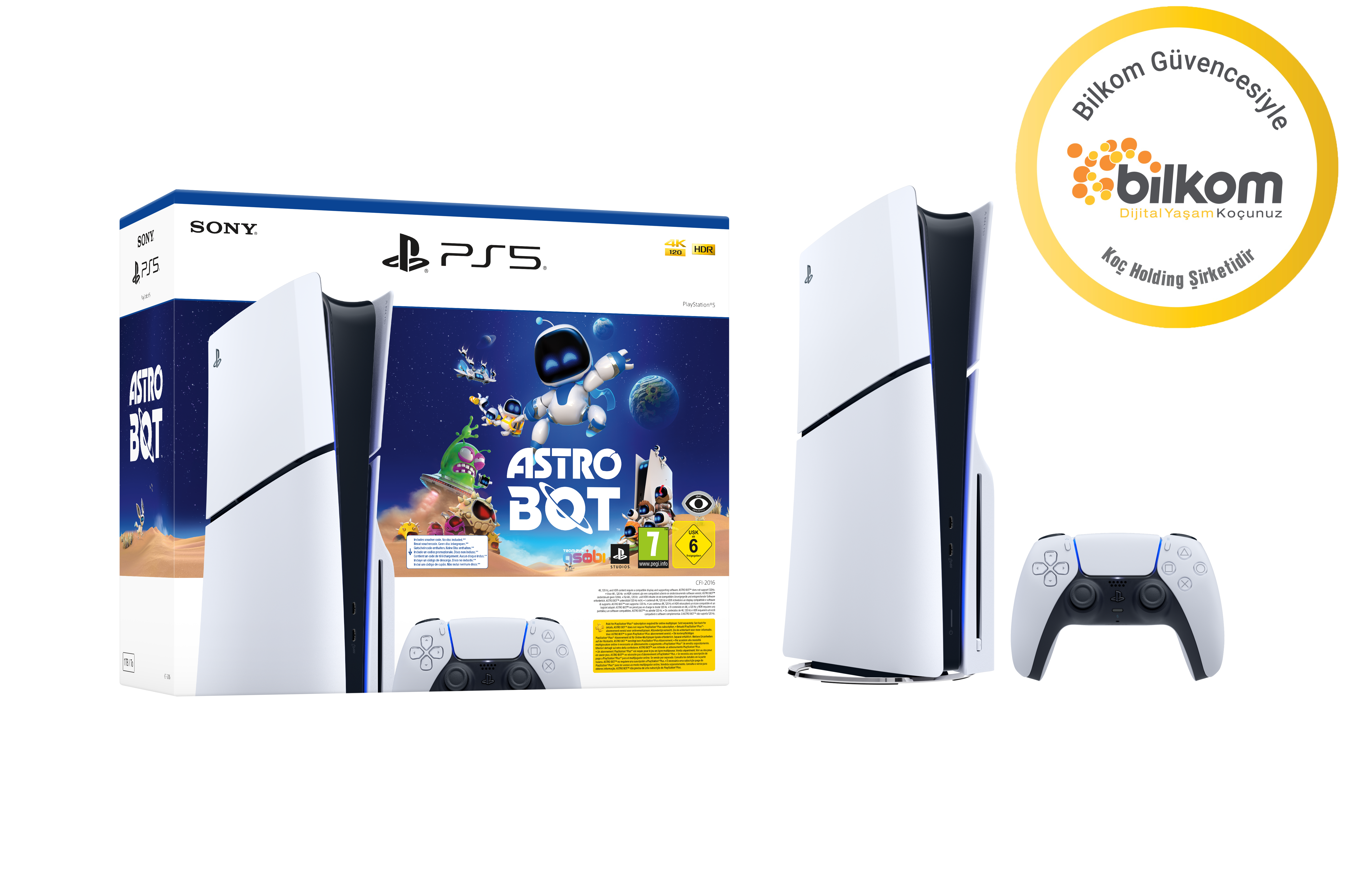 Sony Playstation 5 Slim CD Versiyon- Astro Bot Oyun Hediyeli (Bilkom Garantili)