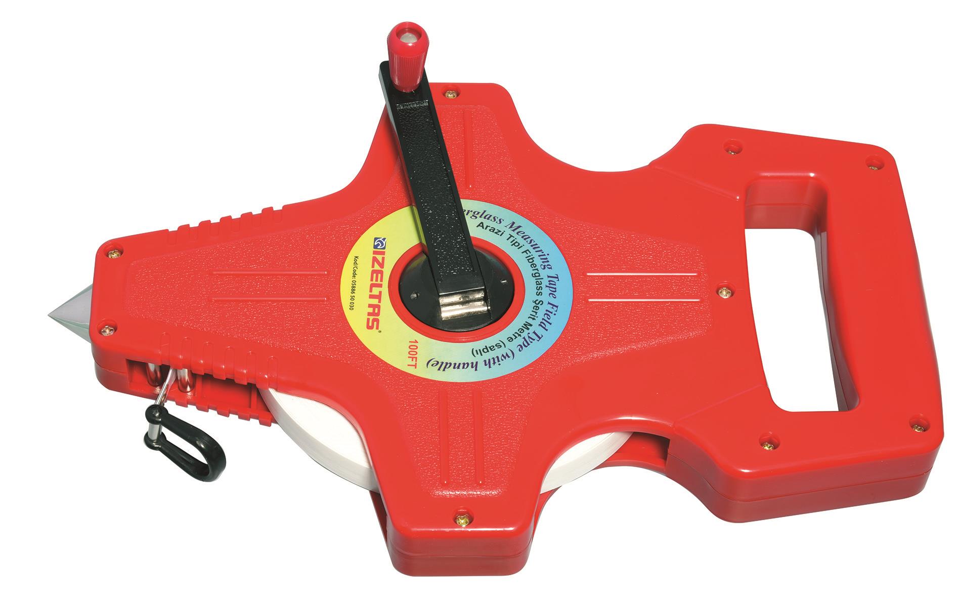 İzeltaş 0588650030 30 Metre Saplı Arazi Şerit Metre