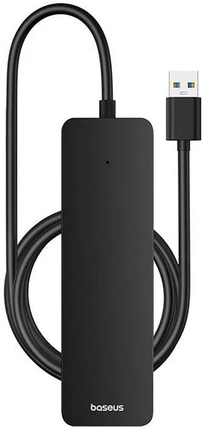 Baseus 4in1 Hub UltraJoy Lite USB-A to USB 3.0 1m, Siyah