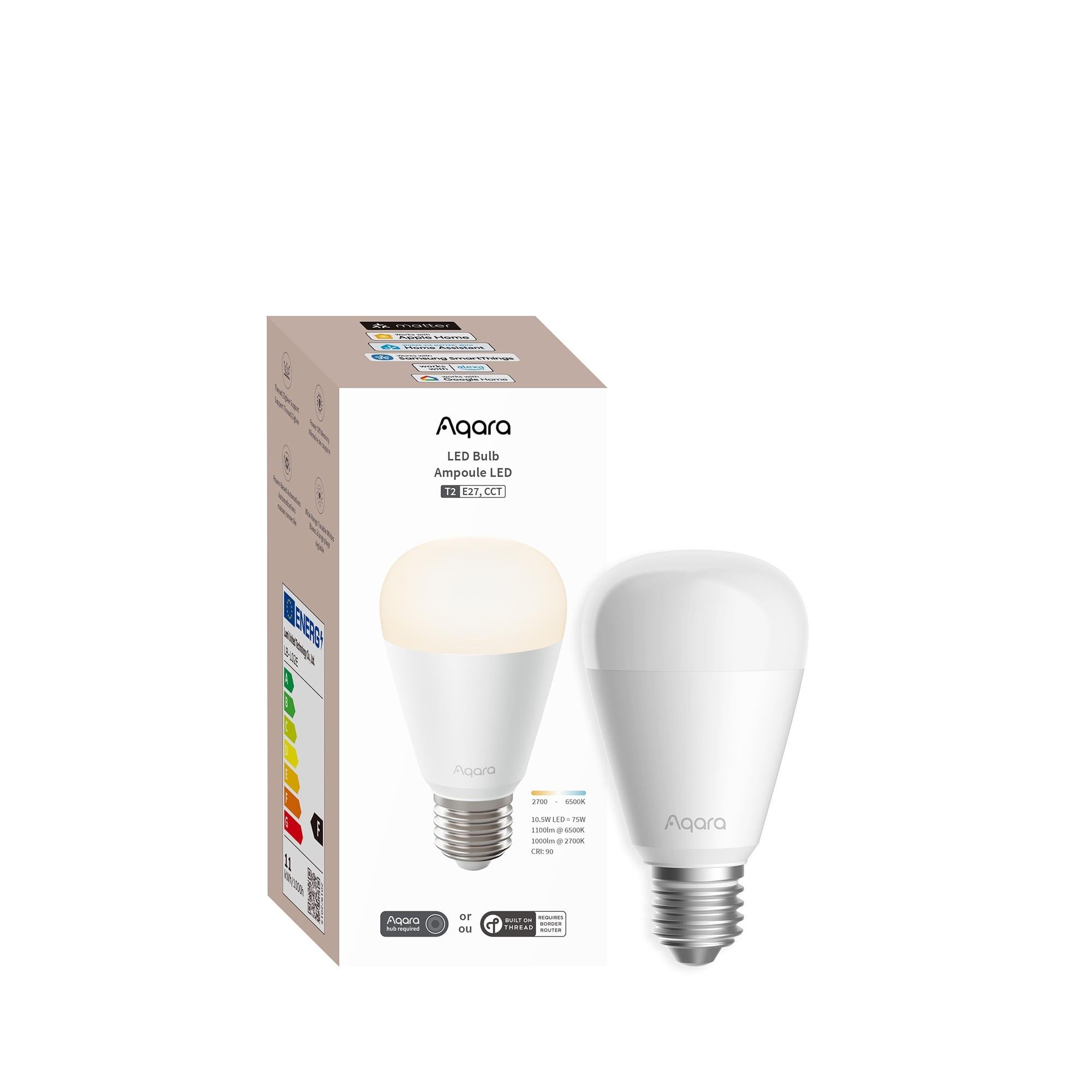 Aqara Akıllı Led Ampül (Cct, E27, 75W, 1100lm) T2 LB-L02E (Apple Home Destekli)