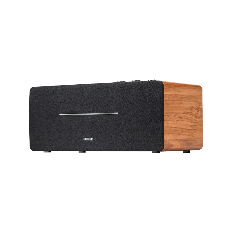 Edifier D12 70W RMS Bluetooth 5.0 Entegre Masaüstü Stereo Hoparlör – RCA/AUX Girişli, Uzaktan Kumandalı - Kahverengi
