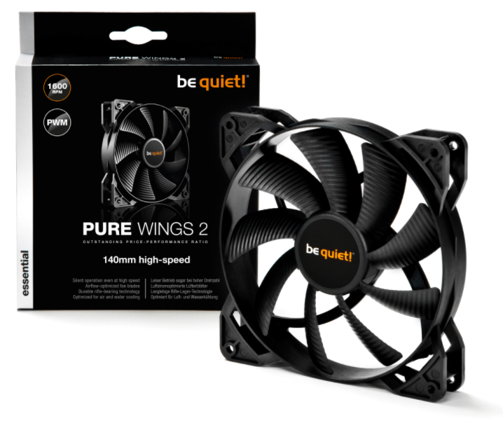 Be Quiet! BL083 PURE WINGS 2 140mm 4 Pin PWM Kasa Tahliye Fanı