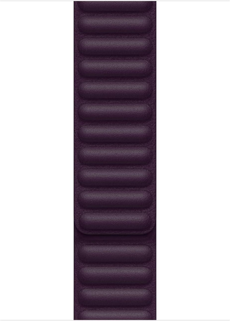  Apple Watch 41 mm Toprak Kırmızısı Baklalı Model Deri Kayış - M/L