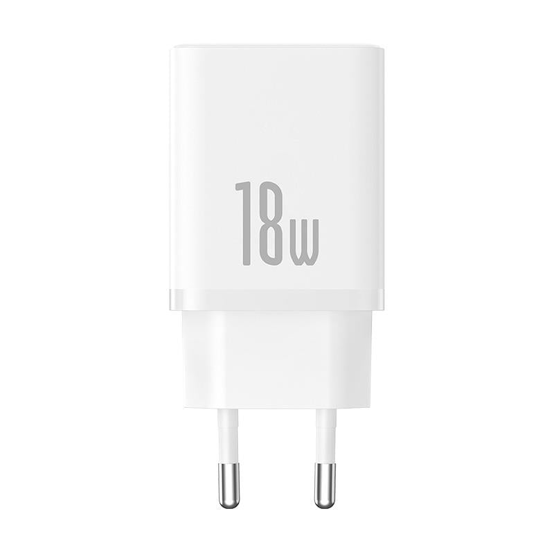 Baseus Cube Fast QC 3.0 18W USB-A Hızlı Şarj Aleti Moon White