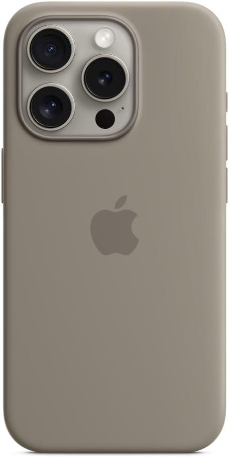 Apple iPhone 15 Pro MagSafe Silikon Kılıf Kil Rengi - MT1E3ZM/A

