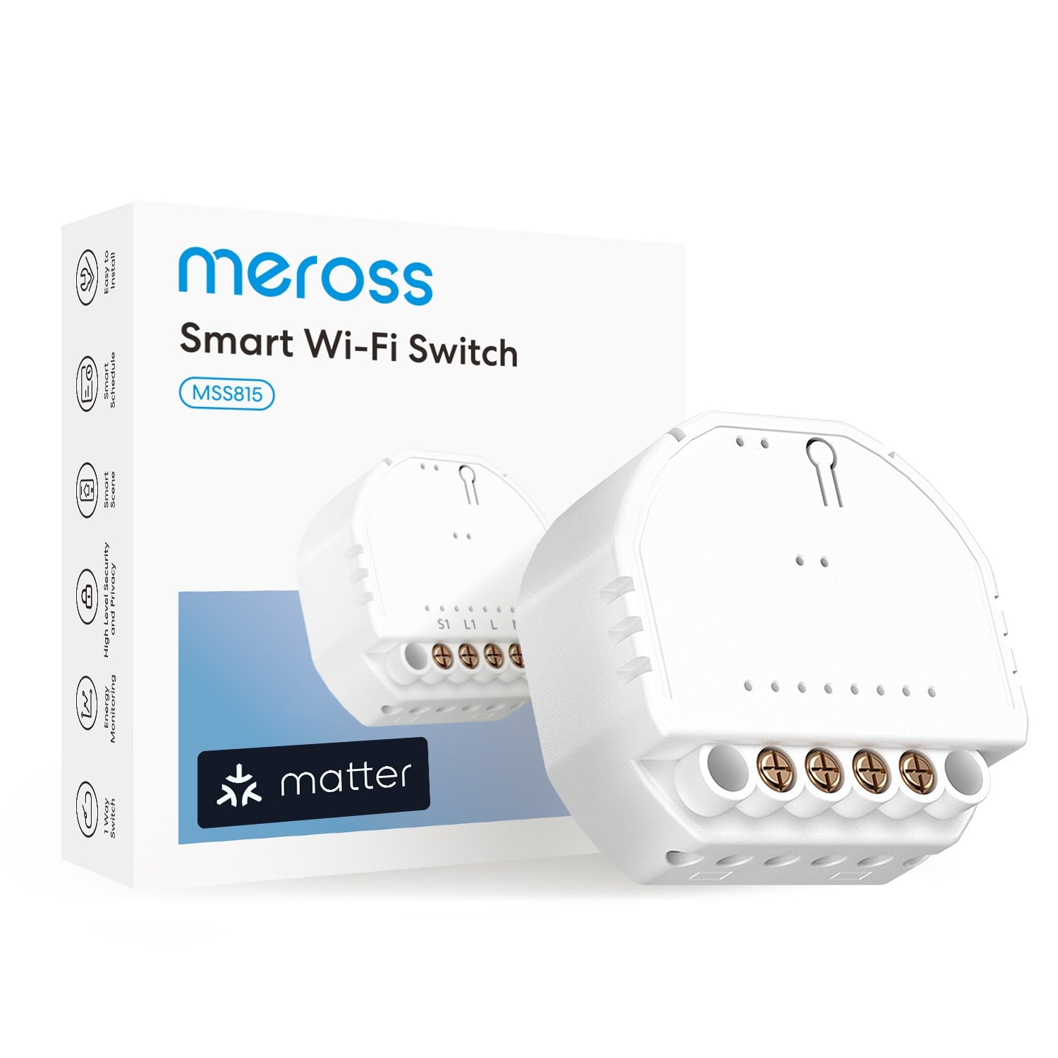 Meross Matter Akıllı Sıva Altı Röle MSS815