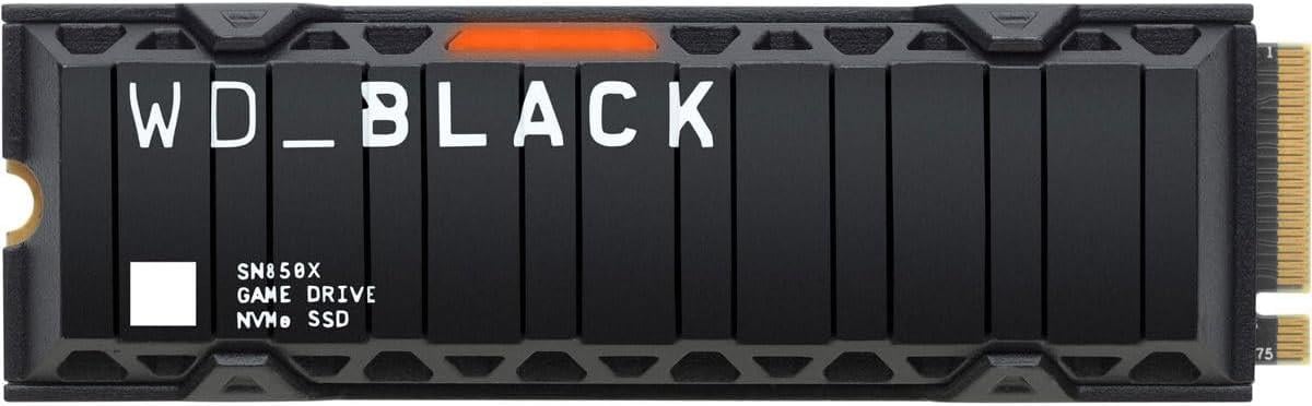 WD 1TB WD_BLACK SN850X 7300-6300MB/s Gaming Internal NVMe PCIe Gen4 x4 SSD - WDBB9H0010BNC-WRSN