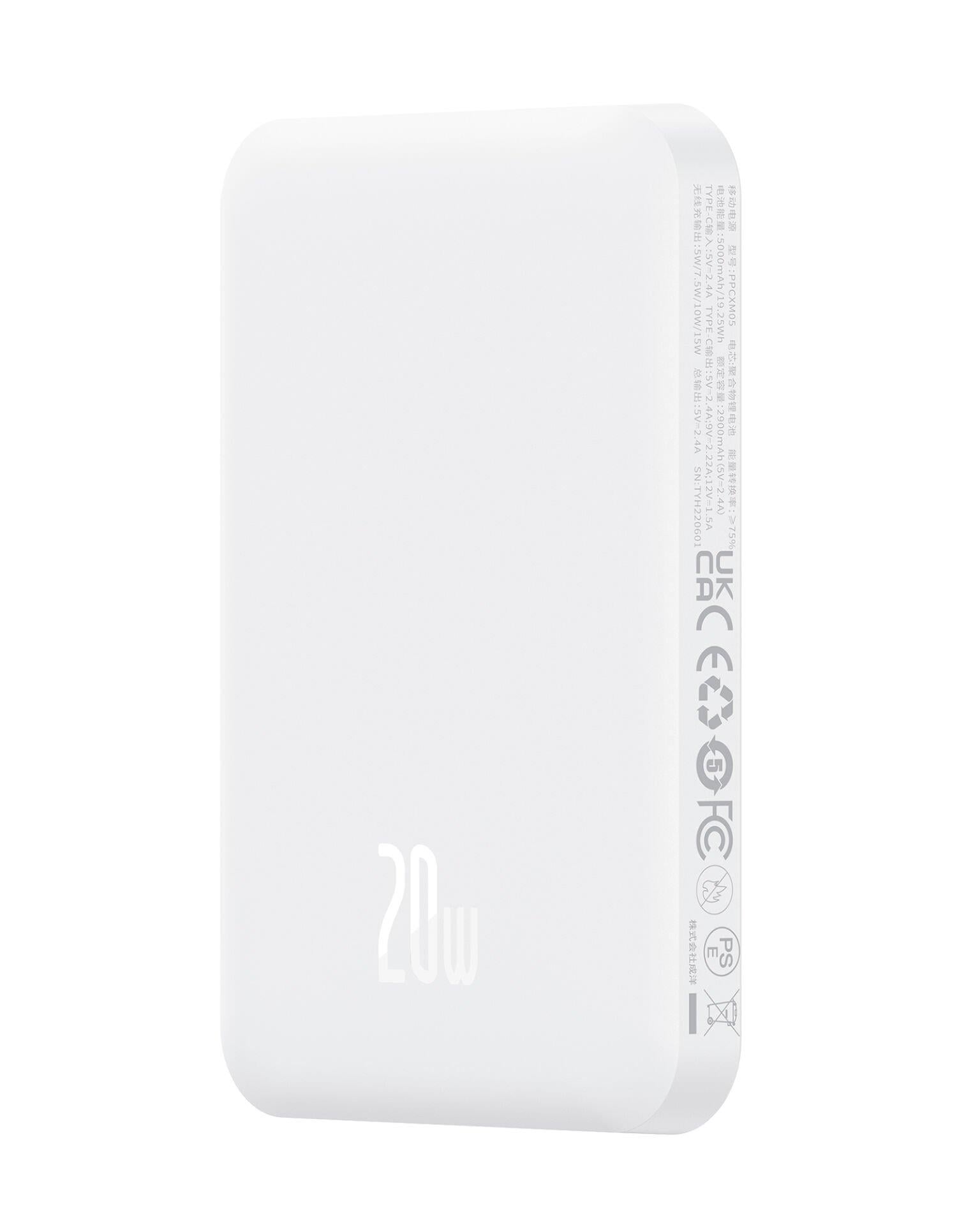 Baseus Magsafe Mini Wireless Powerbank 5.000 mAh 20W - Beyaz