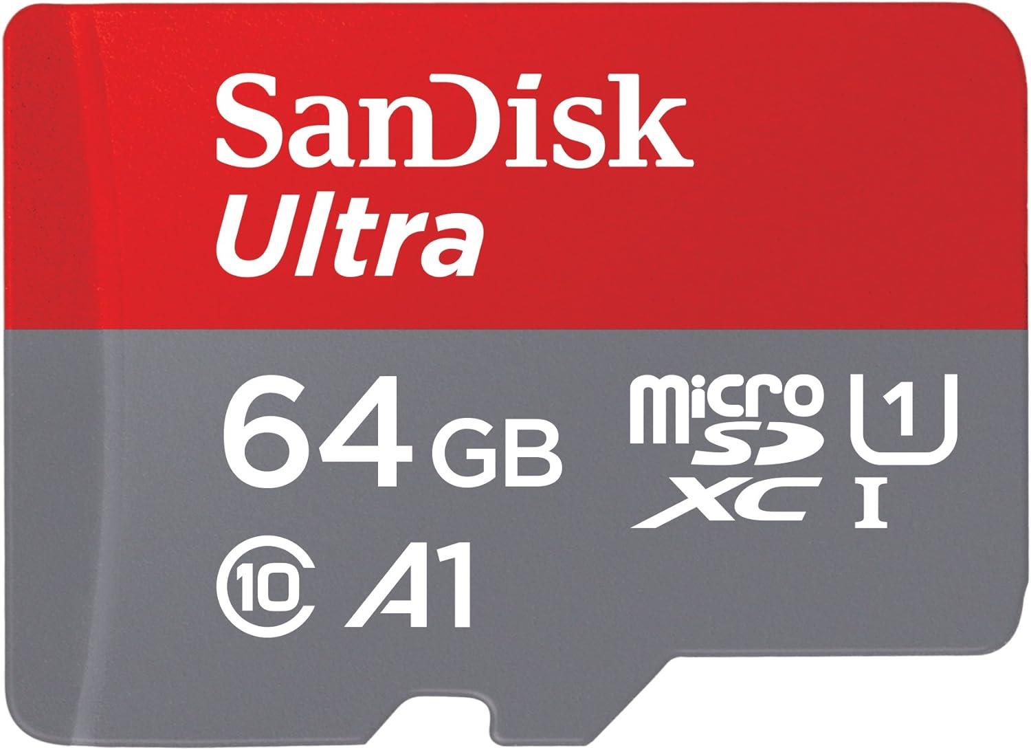 SanDisk Ultra 64GB 120MB/s microSDHC A1 C10 UHS-I Hafıza Kart  SDSQUA4-064G-GN6MN - Nethouse